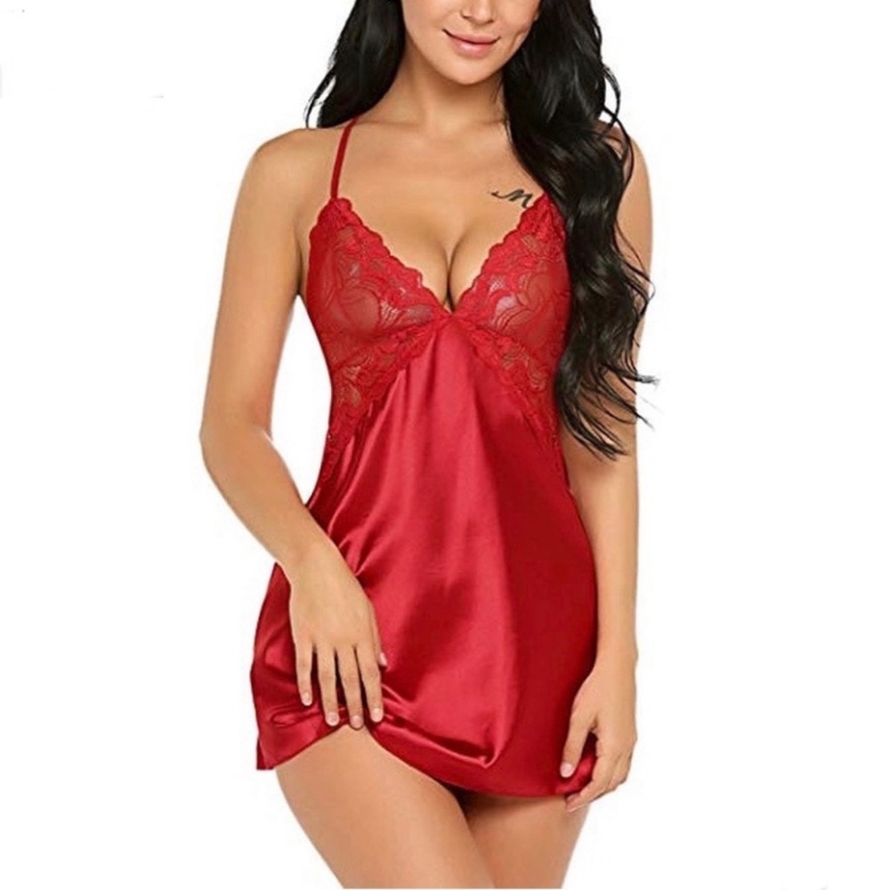 🔥❤️SEXY RED LINGERIE